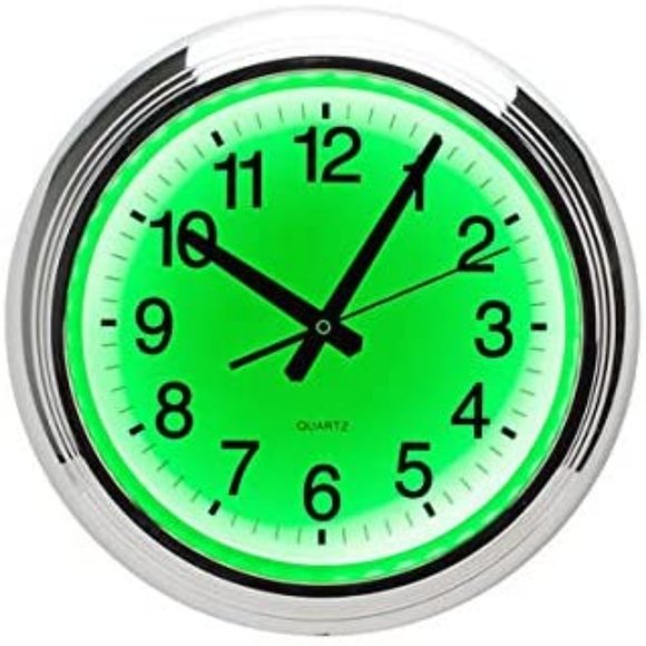 Time-Lapse Loop of a Green Clock
